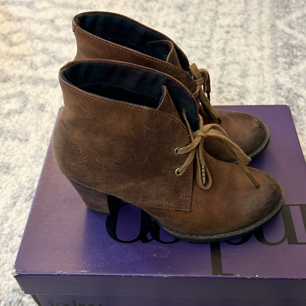 Indigo Brown Booties